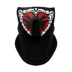 LED Warm Headgear ED Face Mask Party Masks Light Up Dance Halloween Cosplay Easter Rave Mask Luminous Costume Washable Foldable  Luminous Cool Party Mask Activated Light Up Mask Led Music Party Mask Led Music Mask for Festival Party Stevvex