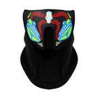 LED Warm Headgear ED Face Mask Party Masks Light Up Dance Halloween Cosplay Easter Rave Mask Luminous Costume Washable Foldable  Luminous Cool Party Mask Activated Light Up Mask Led Music Party Mask Led Music Mask for Festival Party Stevvex