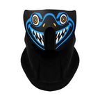 LED Warm Headgear ED Face Mask Party Masks Light Up Dance Halloween Cosplay Easter Rave Mask Luminous Costume Washable Foldable  Luminous Cool Party Mask Activated Light Up Mask Led Music Party Mask Led Music Mask for Festival Party Stevvex