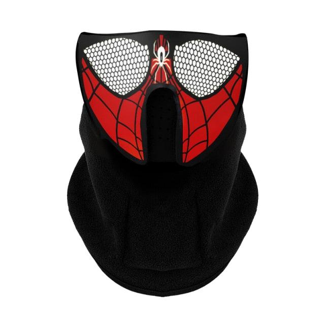 LED Warm Headgear ED Face Mask Party Masks Light Up Dance Halloween Cosplay Easter Rave Mask Luminous Costume Washable Foldable  Luminous Cool Party Mask Activated Light Up Mask Led Music Party Mask Led Music Mask for Festival Party Stevvex