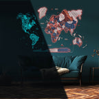 3D LED / LUMINOUS Wooden World Map 3.0 Duna - SJB-DIAMOND ELITES