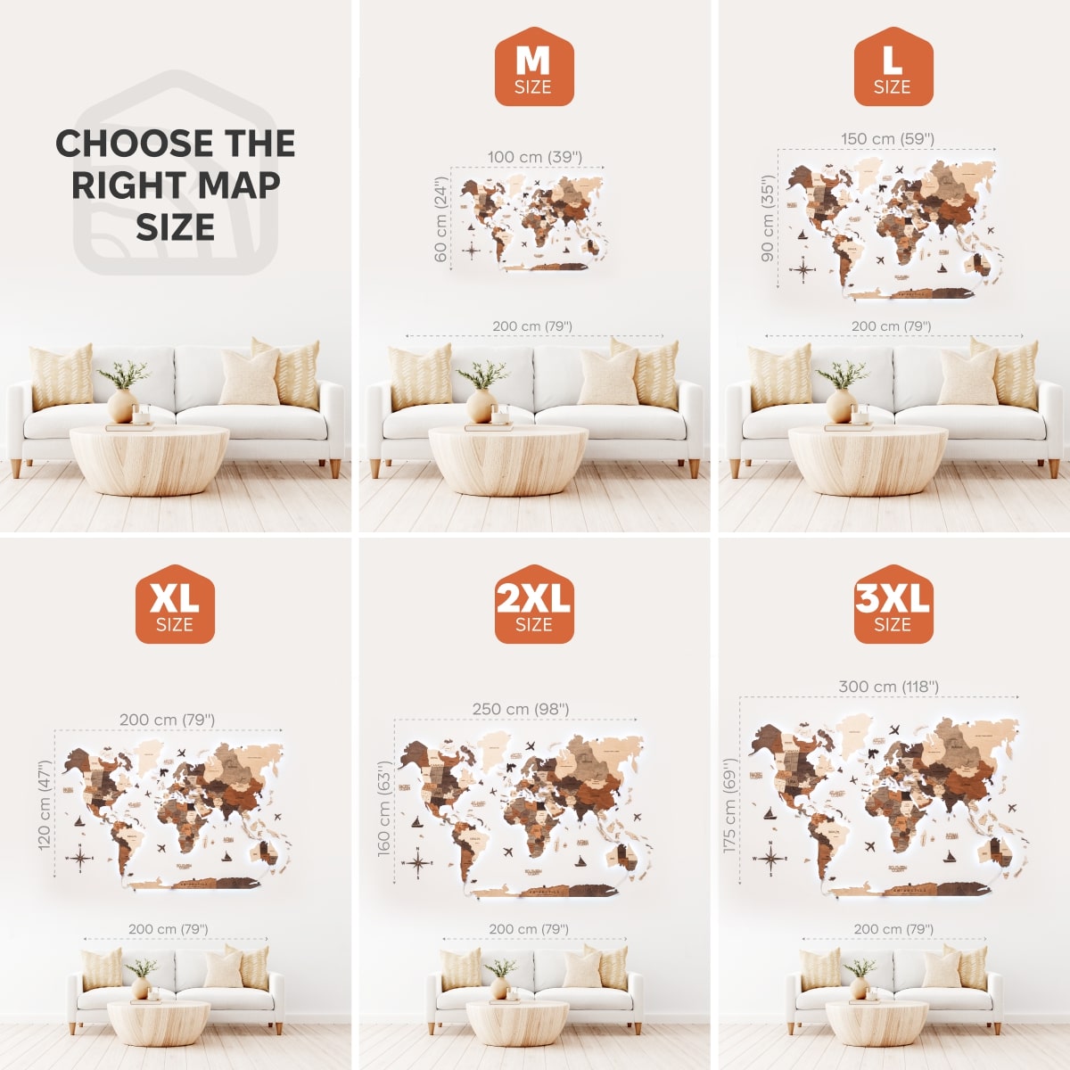 3D LED Wooden World Map 3.0 Multicolor - SJB-DIAMOND ELITES
