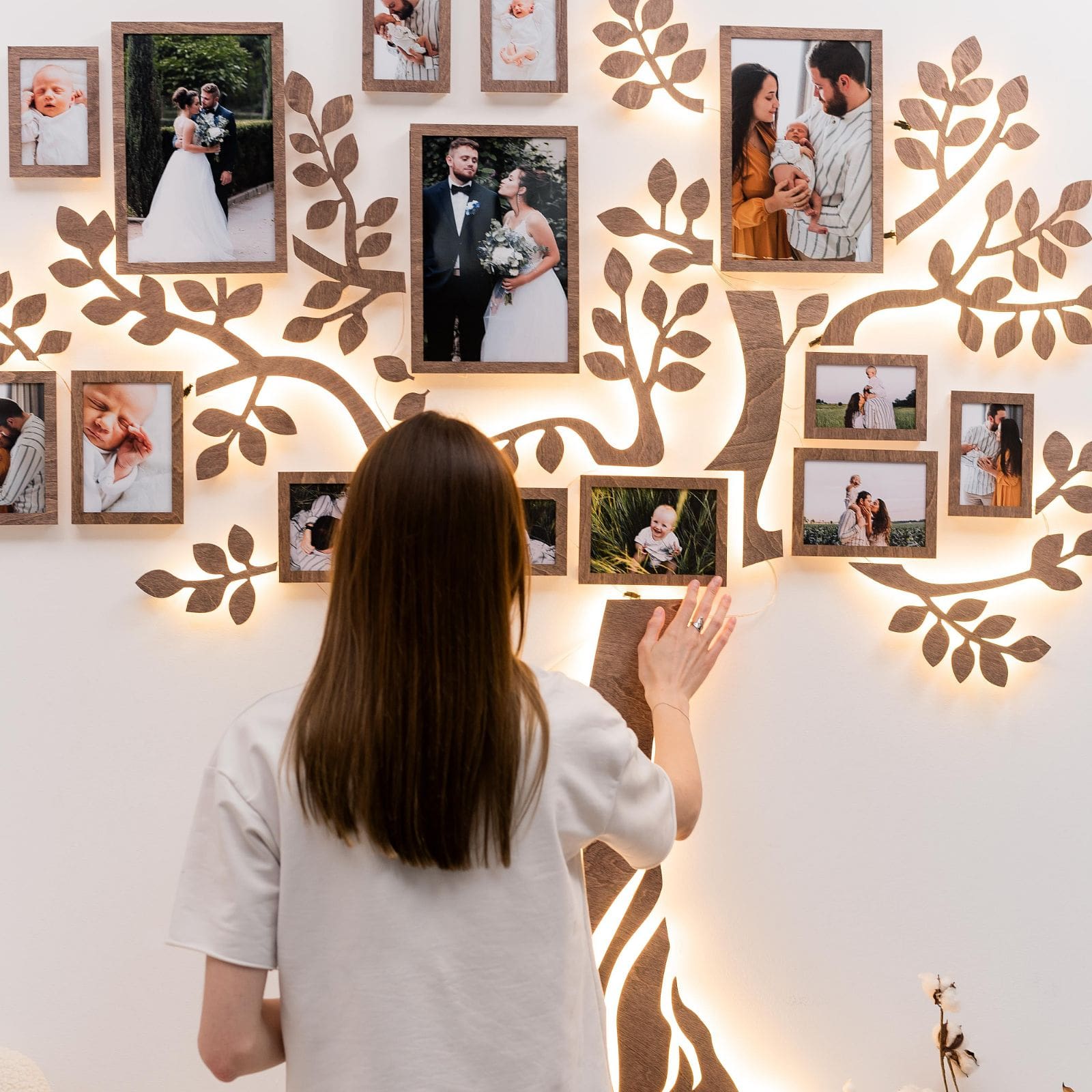 Wooden Led Family Tree - Starlight - SJB-DIAMOND ELITES
