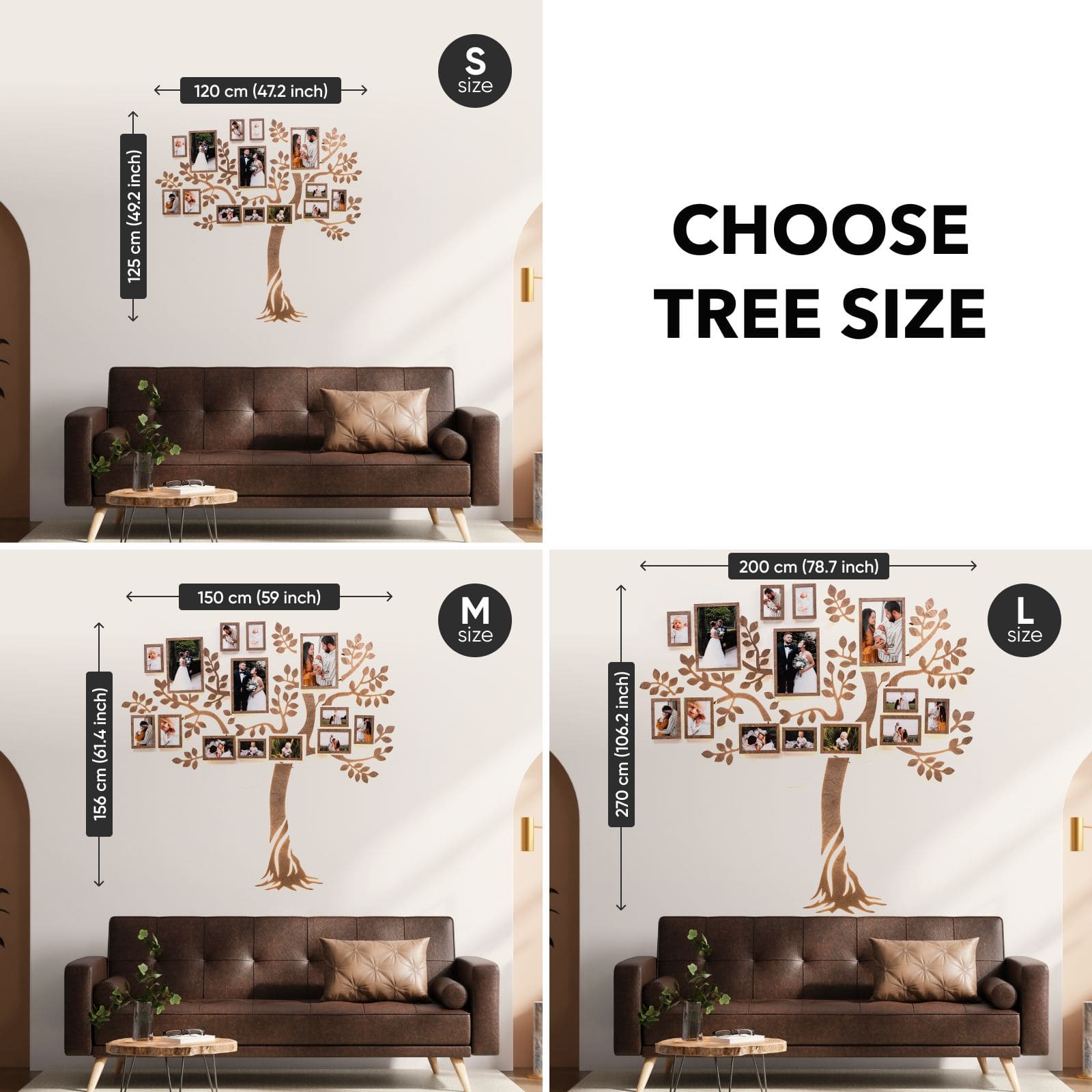 Wooden Led Family Tree - Starlight - SJB-DIAMOND ELITES