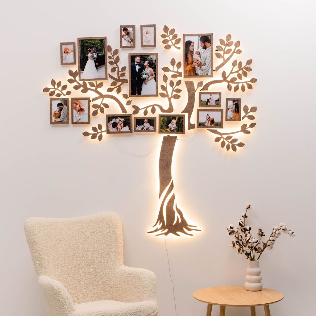 Wooden Led Family Tree - Starlight - SJB-DIAMOND ELITES
