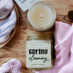 Lemon Lime Green Tea Candle Fresh Verbena Citrus Green Tea Scent 8oz BandsCo Straps
