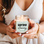 Lemon Lime Green Tea Candle Fresh Verbena Citrus Green Tea Scent 8oz BandsCo Straps