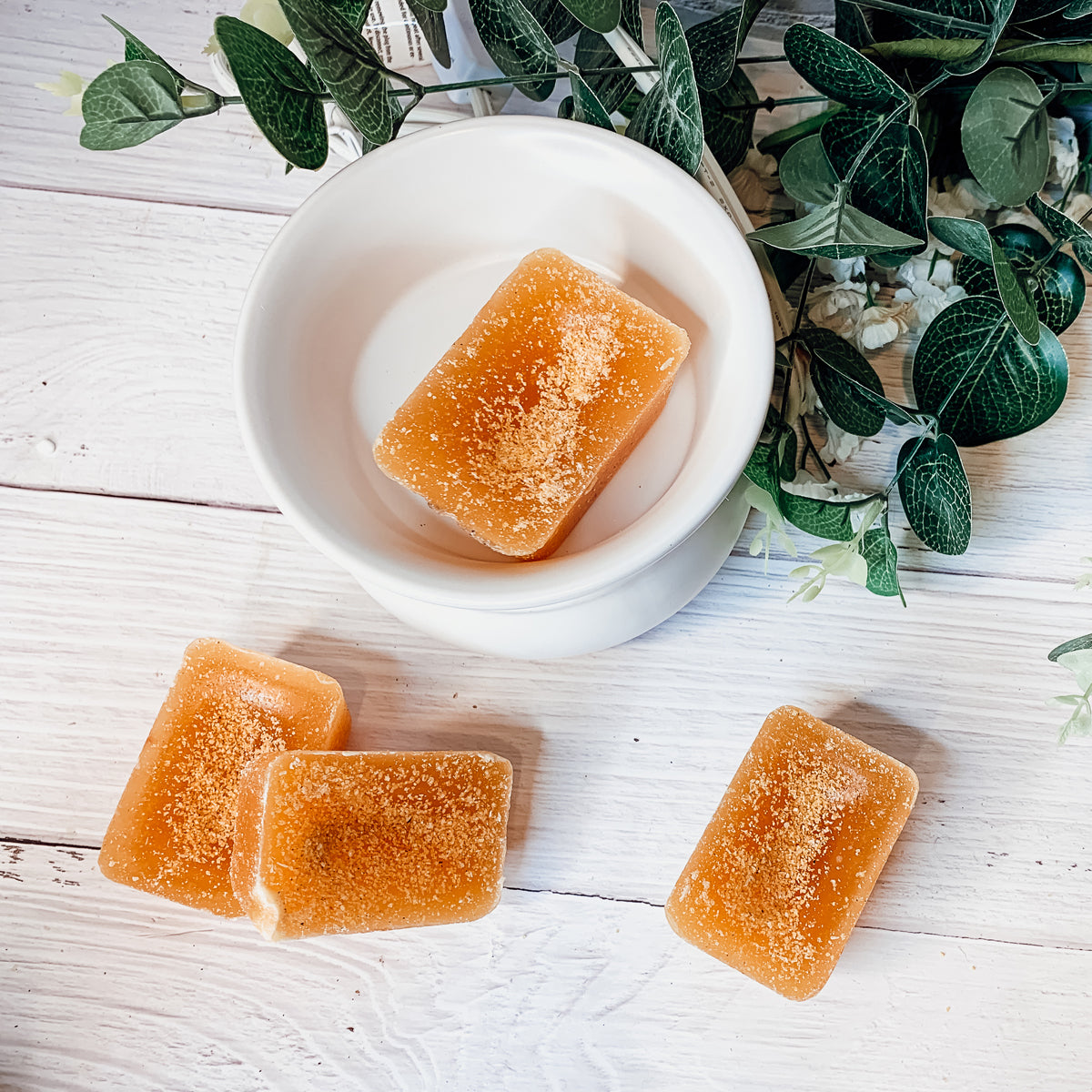 Lemon Shortbread XL Natural Wax Melts - 4 Cubes, Fresh Lemon Butter Shortbread