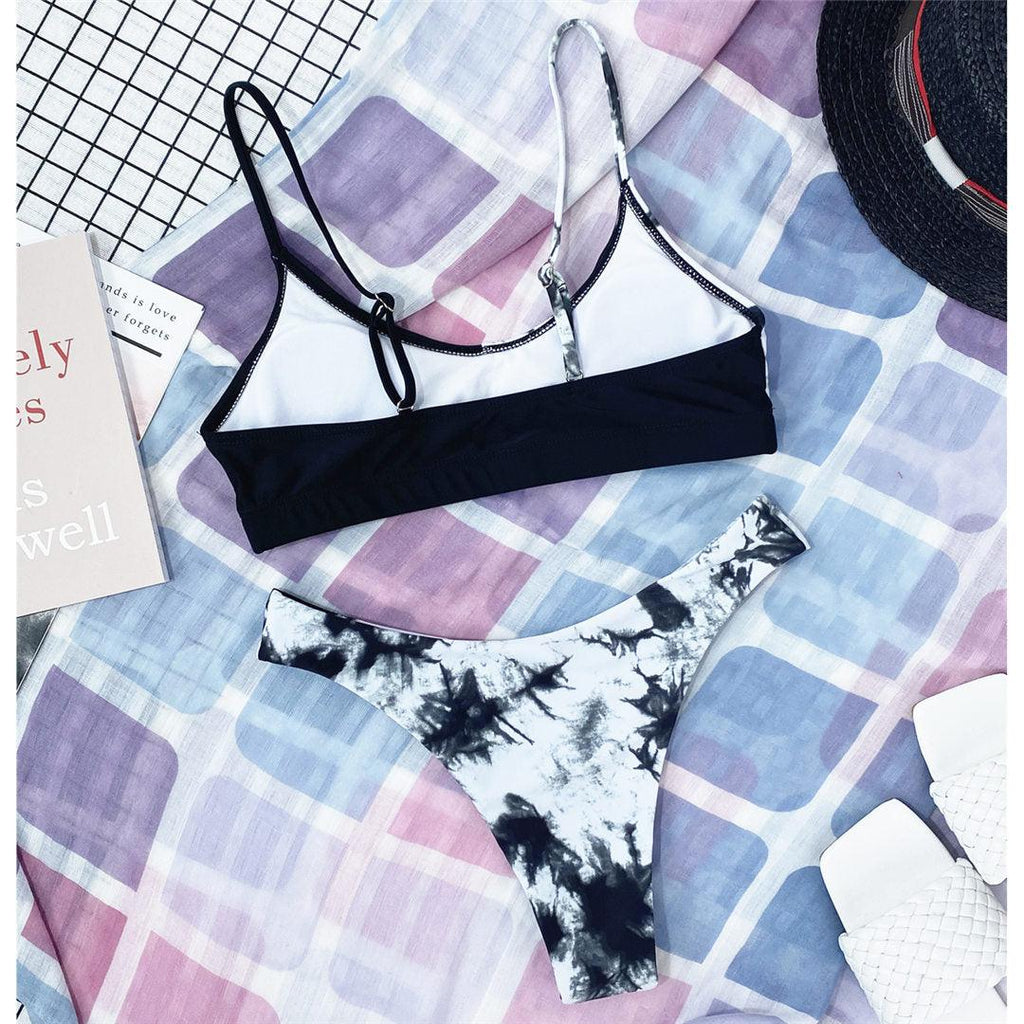Leopard Bikini Women Swimwear Female Swimsuit Two-piece Bikini Set Comfortable Bathing Suit Swim Lady High Waist Bikini Set For Women Athletic Two Piece Soft Swimsuit Sporty Scoop Neck Bathing Suit Stevvex