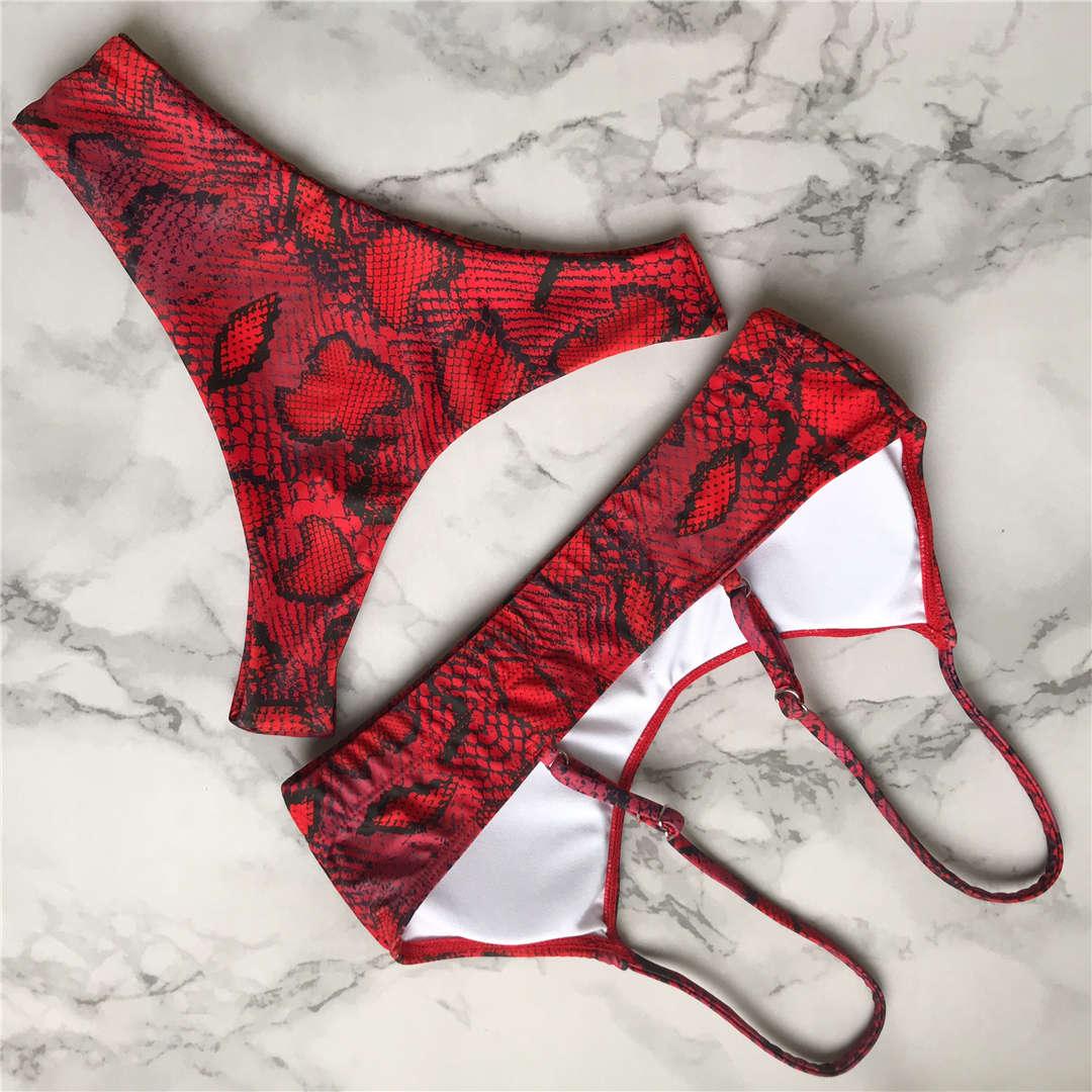 Leopard Bikini Women Swimwear Female Swimsuit Two-piece Bikini Set Comfortable Bathing Suit Swim Lady High Waist Bikini Set For Women Athletic Two Piece Soft Swimsuit Sporty Scoop Neck Bathing Suit Stevvex