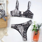 Leopard Bikinis Bikini Swimming Women's Bathing Suits Push Up Swimsuit Women's Padded Underwire Bikini  Wire Push Up Bathing Suit Leopard Printed High Cut Vintage Swimsuit Stevvex