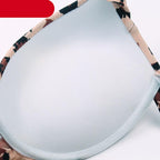 Leopard Bikinis Women Summer Swimsuit Strapless Bandage Bathing Suits Women's Halter Triangle Bikini Bottom Soft Two Piece Swimsuits Low Waist Push Up Bikini Set Swimwear Stevvex