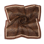 Leopard Print Square Scarf Hijab (MH182)