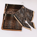 Leopard Print Square Scarf Hijab (MH182)