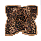 Leopard Print Square Scarf Hijab (MH182)