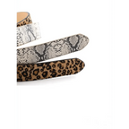 Leopard PU Leather Pattern 105cm Round Buckle Belt Women Trendy Dress Cute Classic Belts Stevvex
