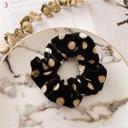 Leopard Velvet Scrunchies Hair Accessories For Women Girl Elastic Hair Ring Hair tie Ponytail Holder Rubber Hair Band Ponytail Holder Accessories for Women And Girls Stevvex