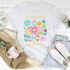 Let Kindness Bloom Tee Peachy Sunday