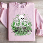 Let's Get Lucked Up Skull Sweatshirt Peachy Sunday