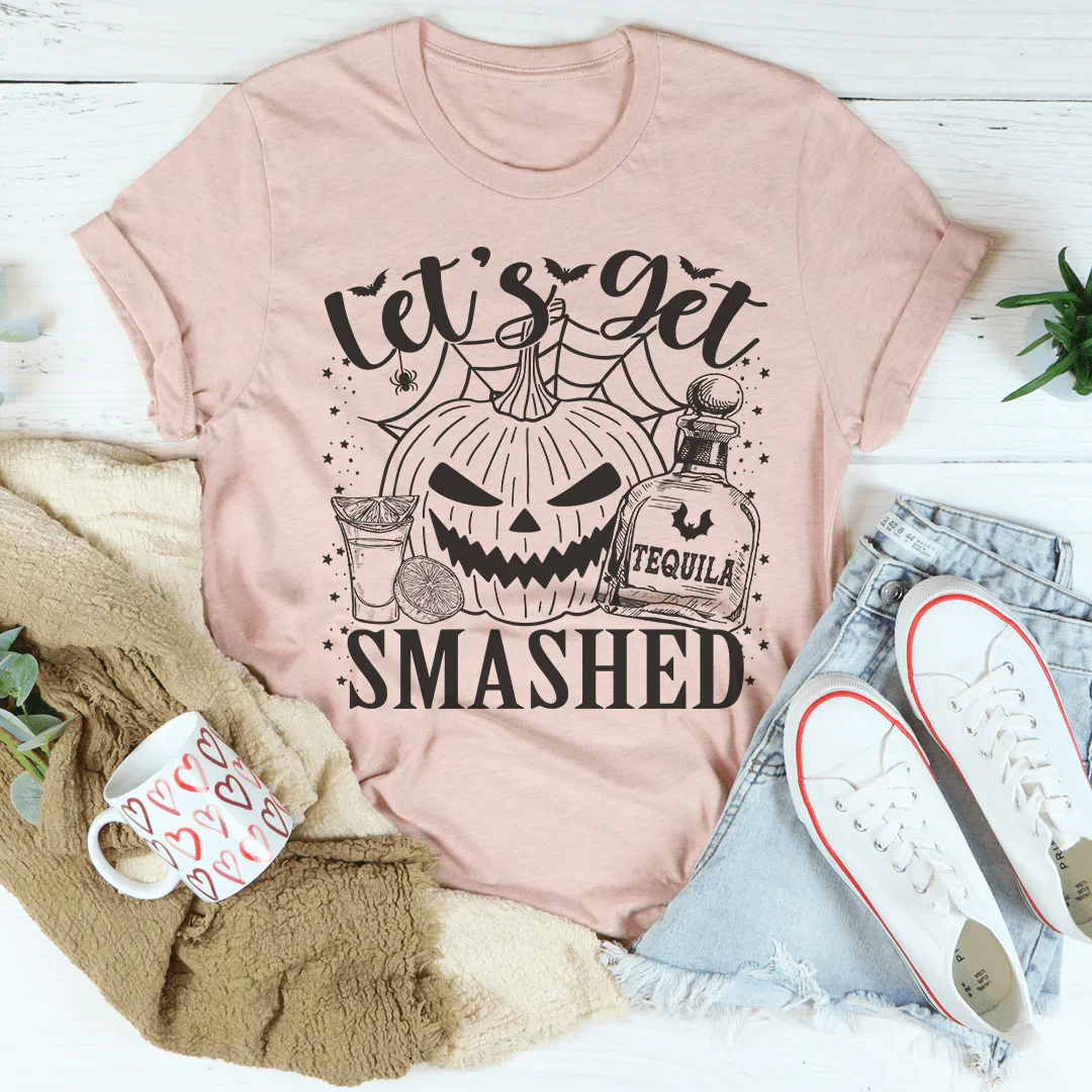 Let's Get Smashed Pumpkin Tee Peachy Sunday