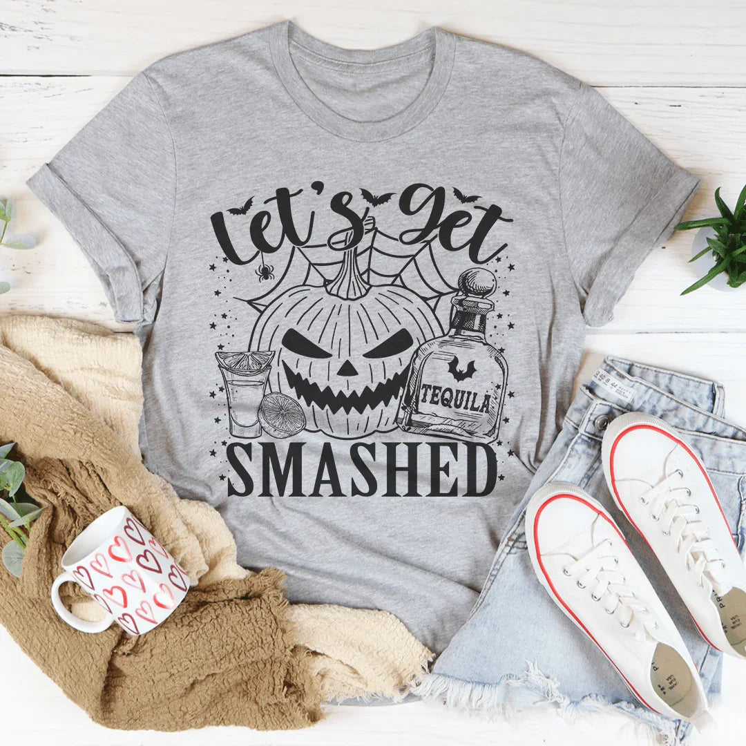 Let's Get Smashed Pumpkin Tee Peachy Sunday