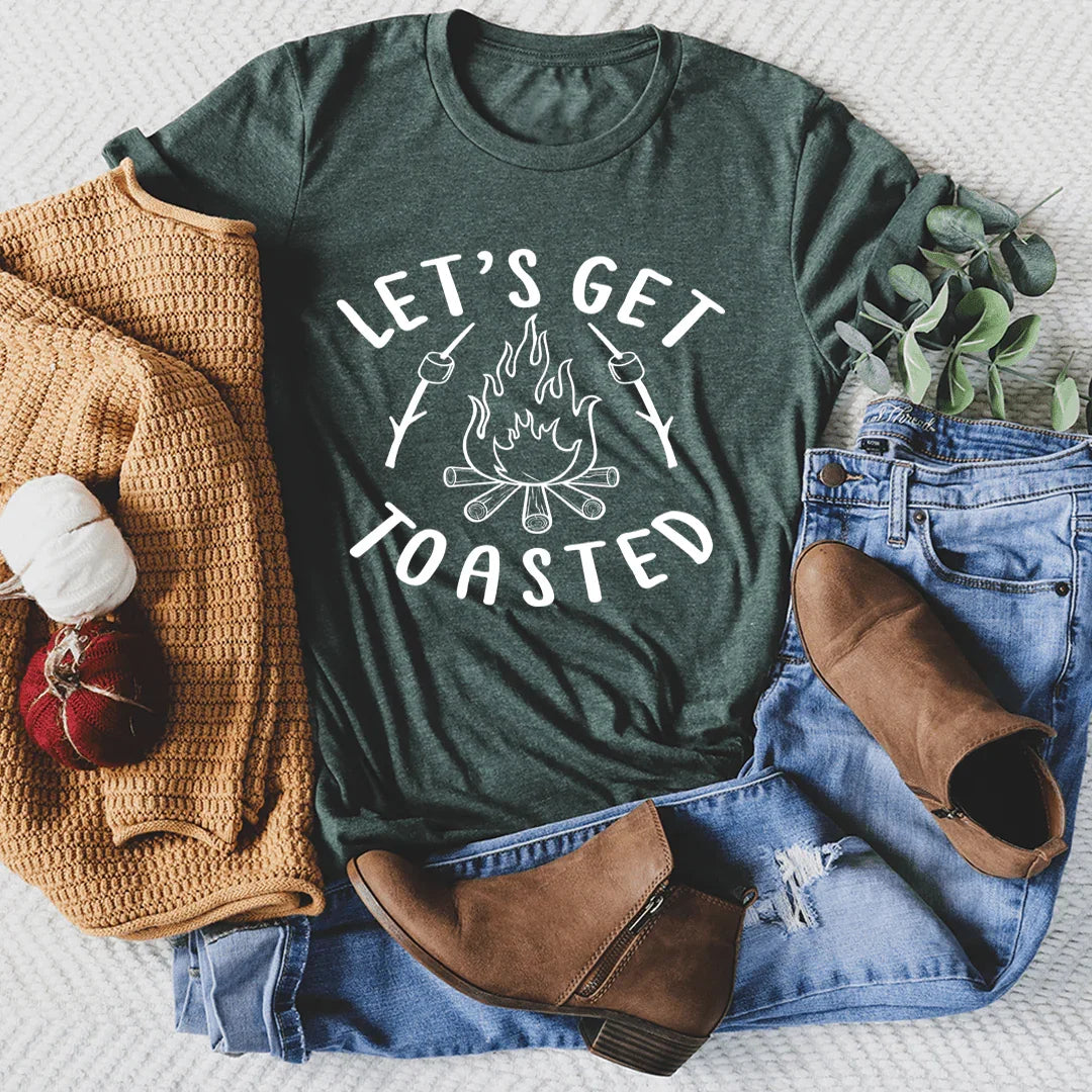 Let's Get Toasted Tee Peachy Sunday