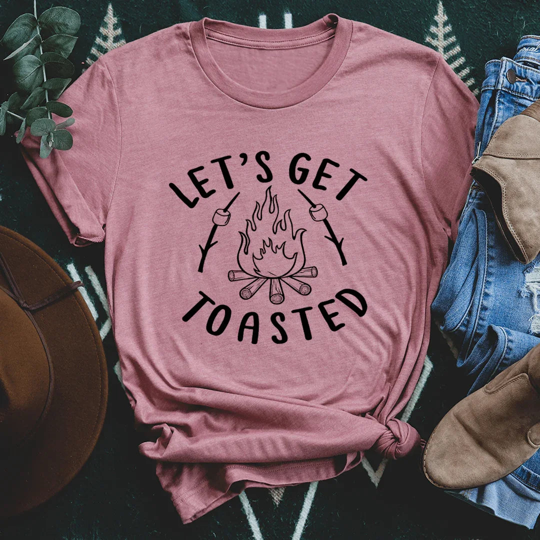 Let's Get Toasted Tee Peachy Sunday