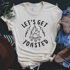 Let's Get Toasted Tee Peachy Sunday