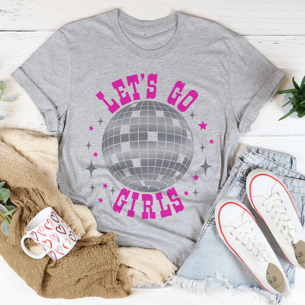Let's Go Girls Tee Peachy Sunday