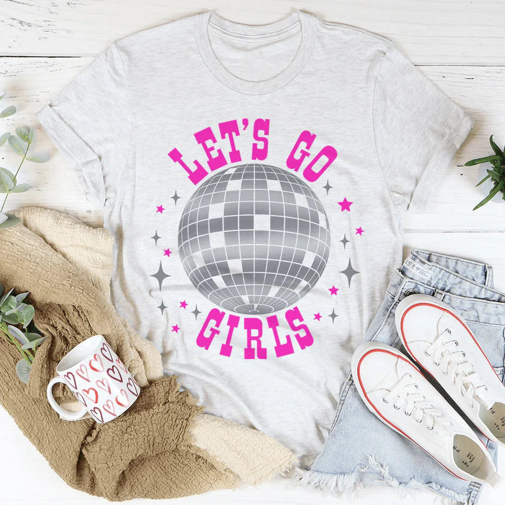 Let's Go Girls Tee Peachy Sunday