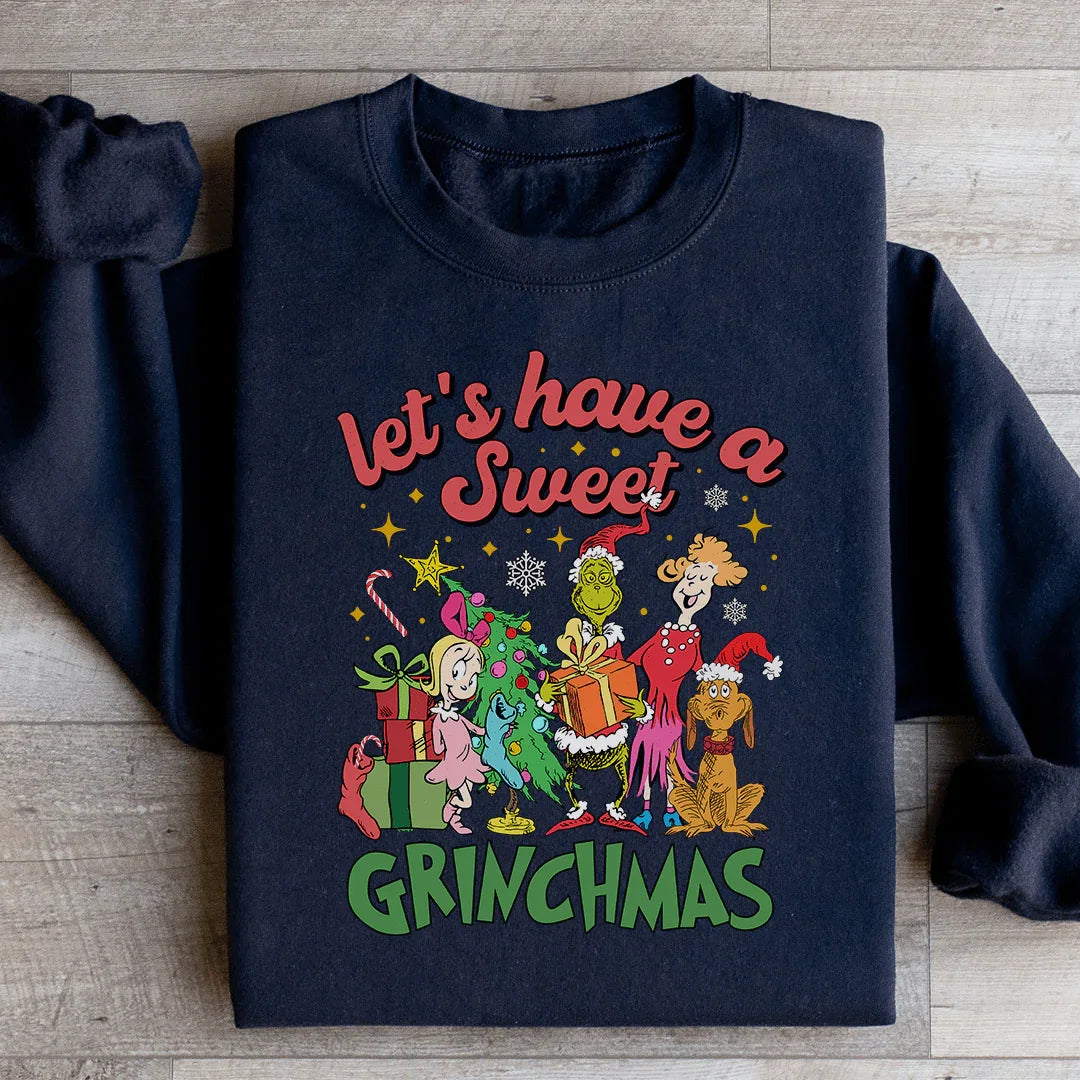 Let's Have A Sweet Grinchmas  Sweatshirt Peachy Sunday