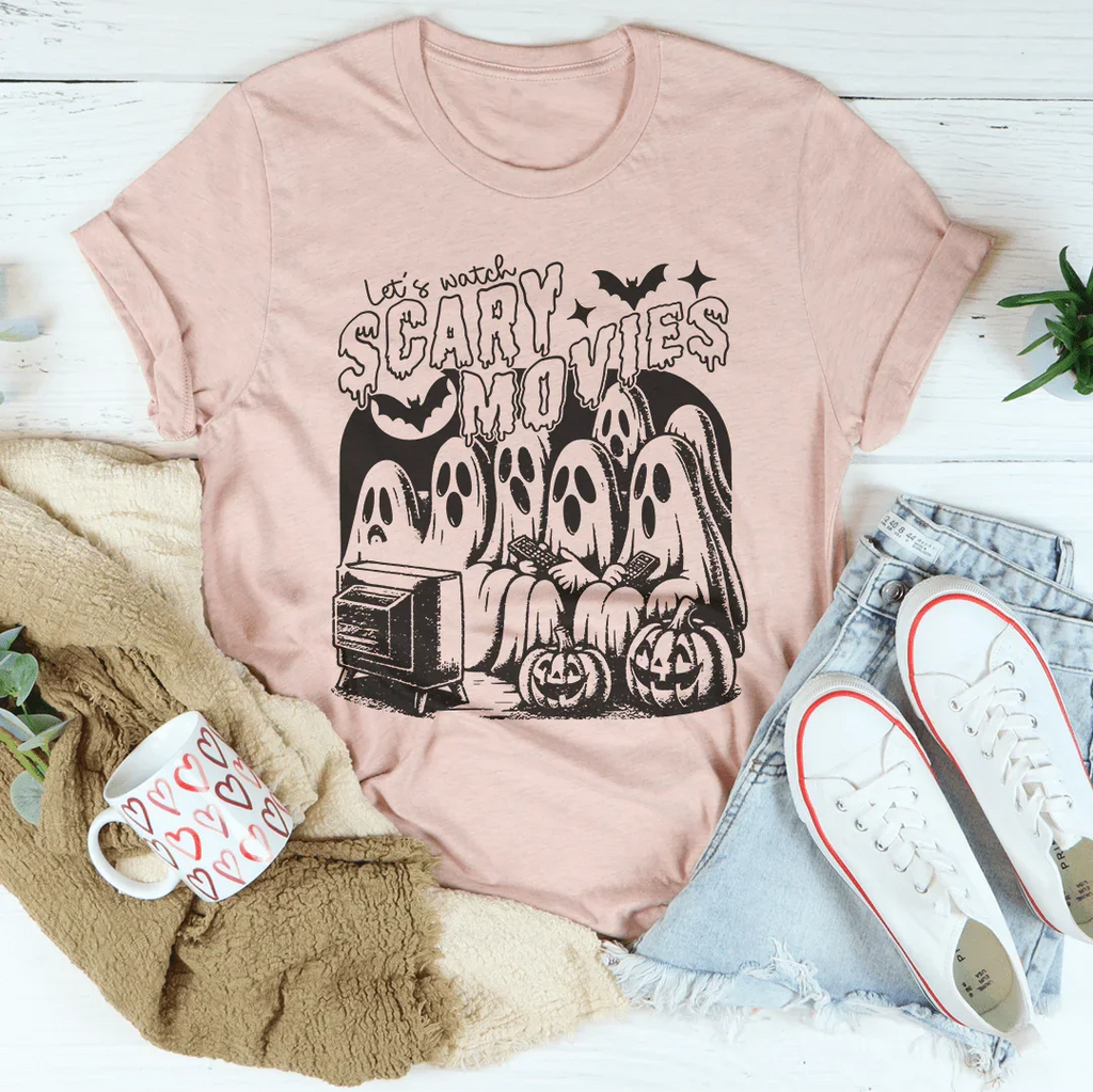 Let's Watch Scary Movies Tee