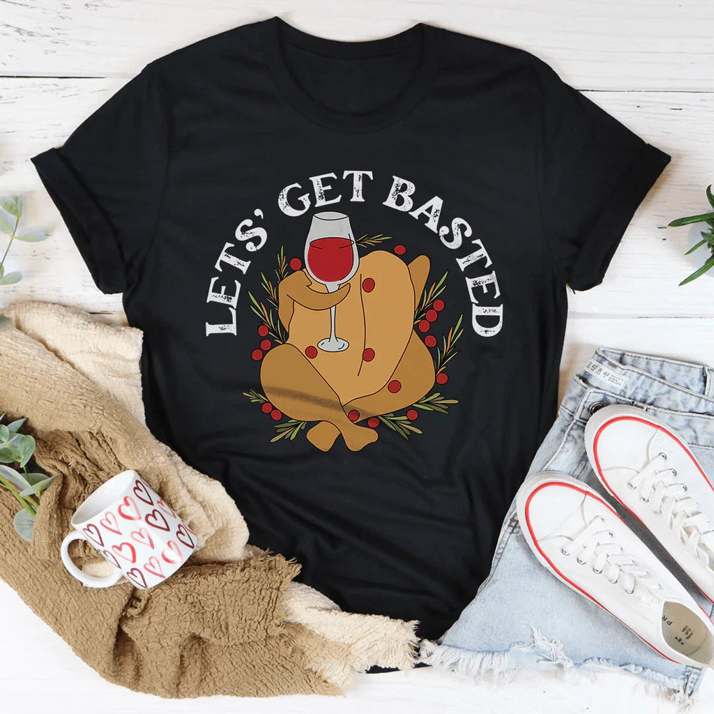 Lets' Get Basted Tee Peachy Sunday