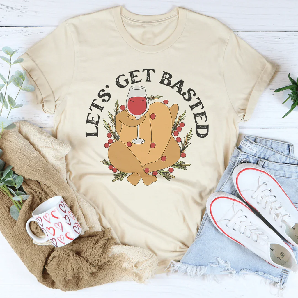 Lets' Get Basted Tee Peachy Sunday