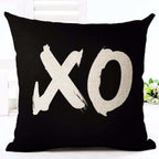 Letter Love Home Cushion Covers Cotton Linen Black White Pillow Cover I Love You Forever and Always Throw Pillow Case Love Letter Pillow Cushion Covers Fashion Home Decor Cover Sofa Bed Nordic Decorative Pillow Case 45x45CM