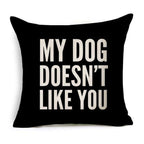 Letter Love Home Cushion Covers Cotton Linen Black White Pillow Cover I Love You Forever and Always Throw Pillow Case Love Letter Pillow Cushion Covers Fashion Home Decor Cover Sofa Bed Nordic Decorative Pillow Case 45x45CM