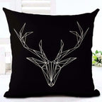 Letter Love Home Cushion Covers Cotton Linen Black White Pillow Cover I Love You Forever and Always Throw Pillow Case Love Letter Pillow Cushion Covers Fashion Home Decor Cover Sofa Bed Nordic Decorative Pillow Case 45x45CM