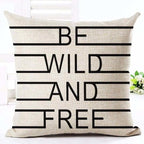 Letter Love Home Cushion Covers Cotton Linen Black White Pillow Cover I Love You Forever and Always Throw Pillow Case Love Letter Pillow Cushion Covers Fashion Home Decor Cover Sofa Bed Nordic Decorative Pillow Case 45x45CM
