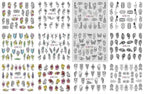 Letter Nail Water Decals With Inscriptions Sexy Girl  Black White Tattoo Slider English Alphabet Nail Decals Adhesive Letter 3D Nail Art Stickers for Women Girls Nail Decoration Manicure for Women Decorations Birthday Party Favor Gift Stevvex