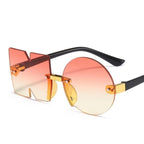 Letter NO Party Rimless Irregular Design Sunglasses For Men/Women Fashionable NO Sunglasses for Kids Oversize & Irregular Design Frameless Polygon Glasses For Children Stevvex