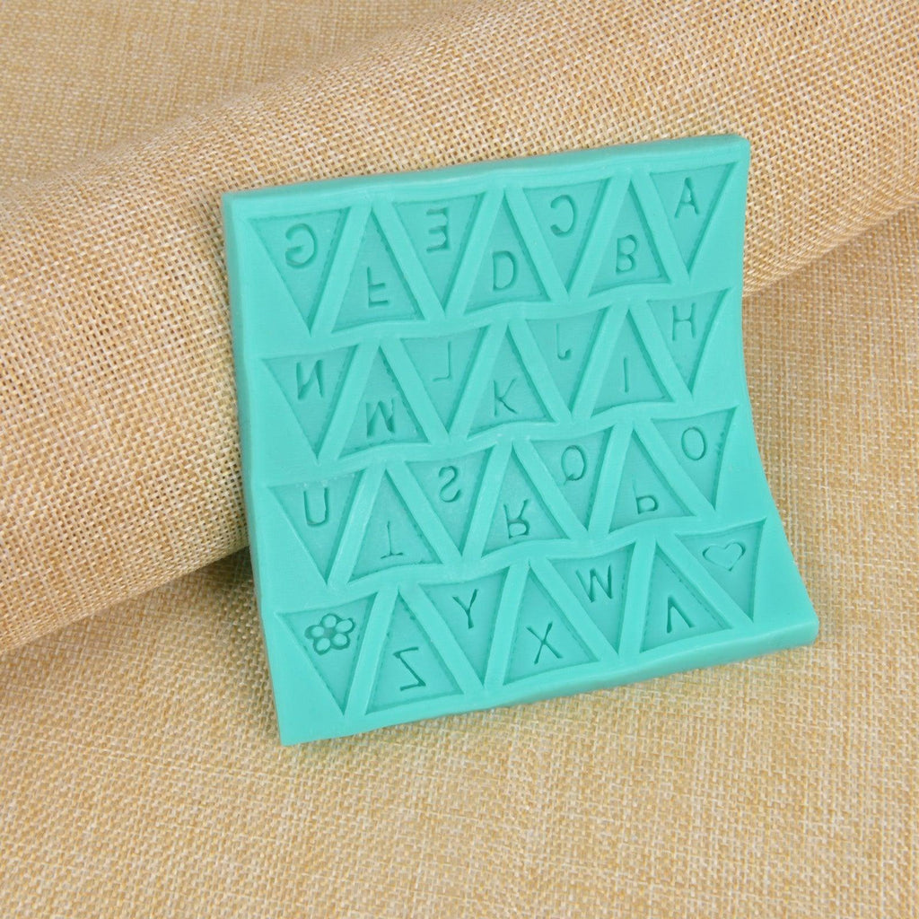 Letters Mold Triangle Alphabet Silicone Baking Mould Cupcake Decorating Tool Fondant Candy Chocolate Gumpaste Nonstick Letters Mold Triangle Alphabet Silicone Baking Mould Cupcake Decorating Tool Stevvex