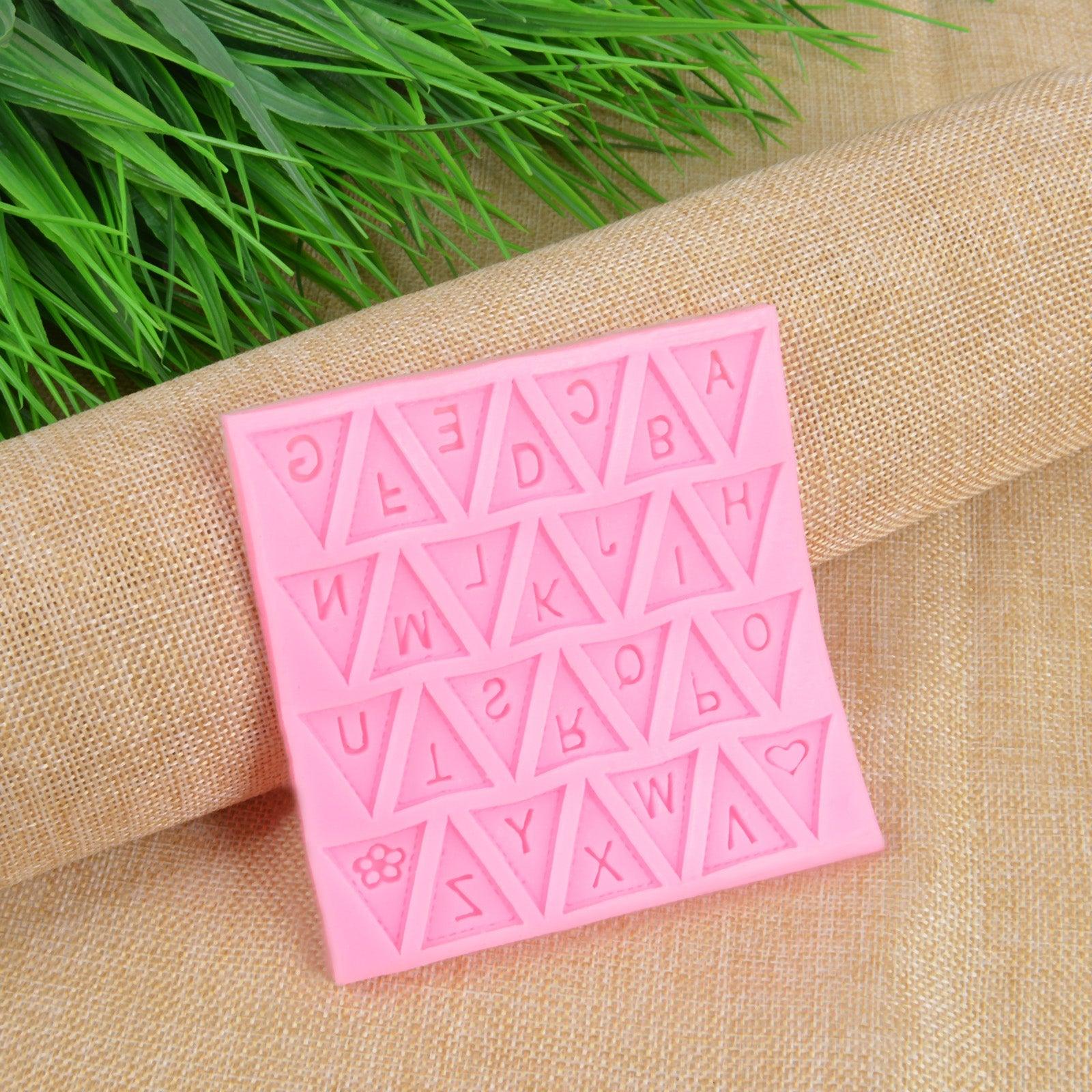 Letters Mold Triangle Alphabet Silicone Baking Mould Cupcake Decorating Tool Fondant Candy Chocolate Gumpaste Nonstick Letters Mold Triangle Alphabet Silicone Baking Mould Cupcake Decorating Tool Stevvex