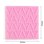 Letters Mold Triangle Alphabet Silicone Baking Mould Cupcake Decorating Tool Fondant Candy Chocolate Gumpaste Nonstick Letters Mold Triangle Alphabet Silicone Baking Mould Cupcake Decorating Tool Stevvex