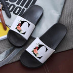 Letters Printed Women Slippers Summer Sandals Non-Slip Flat Beach Shoes Bathroom Flip Flop Slipper Comfort Slides Beach Pool Gym House Slipper Outdoor Fashion Non Slip Flat Sandals Stevvex