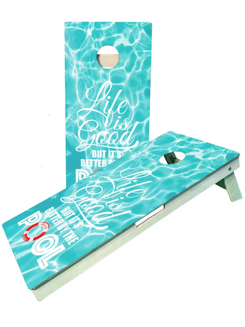 Life is good cornhole set blastcornhole