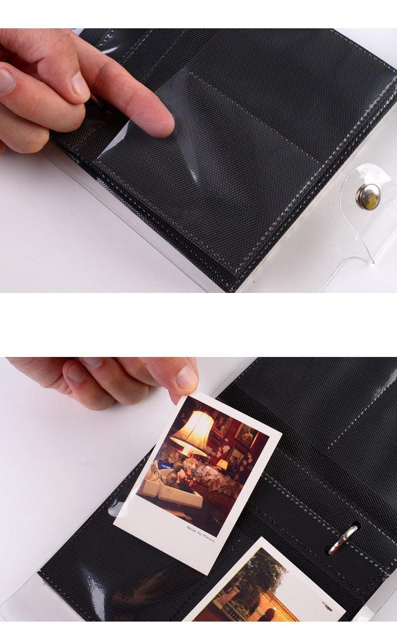 Light and Shadow Series Photo Album Ticket Storage Postcard 3 Inch memory 100 Pockets for Fujifilm Mini Film Paper Baby Family Scrapbook Albums DIY Memorable Gifts For Loved Ones Stevvex