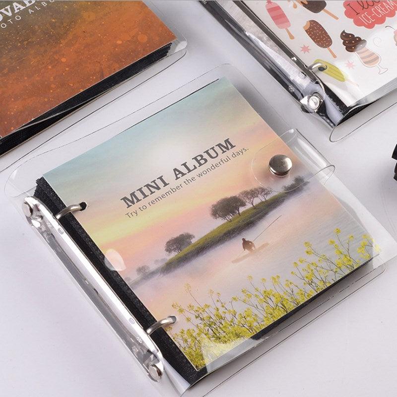 Light and Shadow Series Photo Album Ticket Storage Postcard 3 Inch memory 100 Pockets for Fujifilm Mini Film Paper Baby Family Scrapbook Albums DIY Memorable Gifts For Loved Ones Stevvex