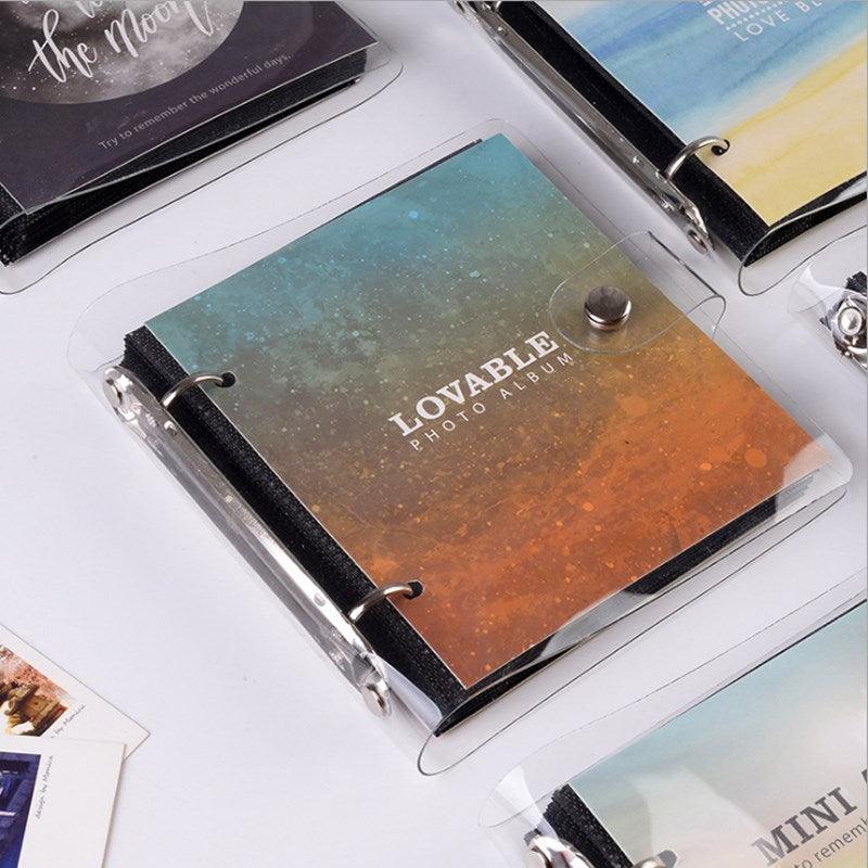 Light and Shadow Series Photo Album Ticket Storage Postcard 3 Inch memory 100 Pockets for Fujifilm Mini Film Paper Baby Family Scrapbook Albums DIY Memorable Gifts For Loved Ones Stevvex