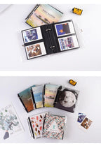 Light and Shadow Series Photo Album Ticket Storage Postcard 3 Inch memory 100 Pockets for Fujifilm Mini Film Paper Baby Family Scrapbook Albums DIY Memorable Gifts For Loved Ones Stevvex