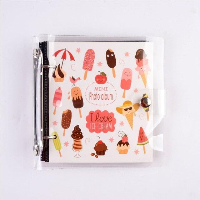 Light and Shadow Series Photo Album Ticket Storage Postcard 3 Inch memory 100 Pockets for Fujifilm Mini Film Paper Baby Family Scrapbook Albums DIY Memorable Gifts For Loved Ones Stevvex